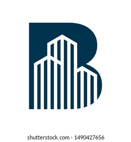 abstract realty logo design vector