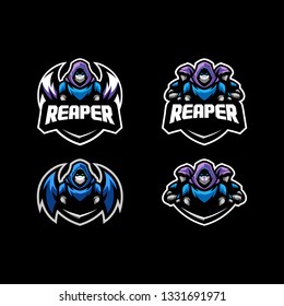 Abstract Reaper Concept illustration vector Design template. Suitable for Creative Industry, Multimedia, entertainment, Educations, Shop, and any related business