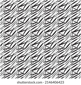 Resumen de patrones geométricos, fondo de arte de líneas negras y blancas, textura monocroma de diseño.se puede usar para tela, papel pintado, impresión, linóleo, ropa, textil, fondo de página web.

