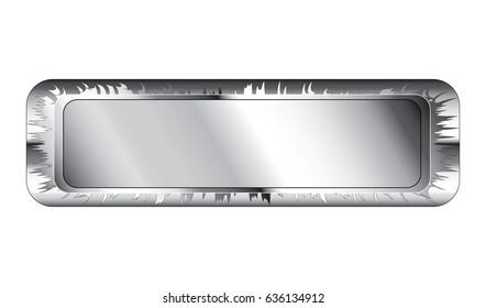 Abstract rectangle background with a silver frame, with space for your text. Vector illustration.