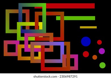 abstract rectangle for background or wallpaper ,cover. vector illustration