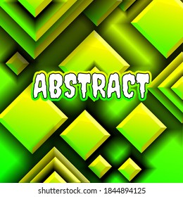 abstract rectangle background yellow vector illustration