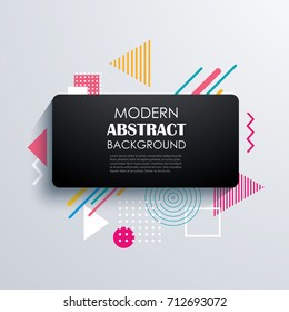 Abstract rectangle geometric pattern design and background. Use for modern design, cover, template, decorated, brochure, flyer.