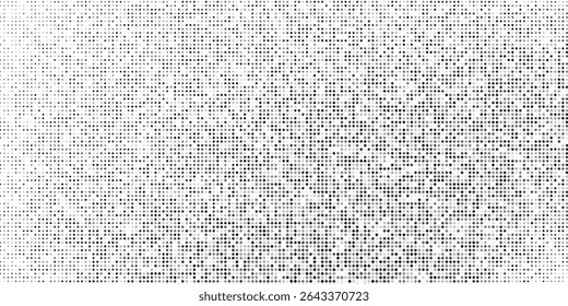 Abstract rectangle halftone gradient texture. Vanishing polka dot background. Repeating dots gradation abstract