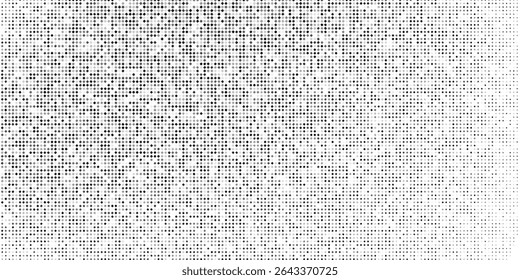 Abstract rectangle halftone gradient texture. Vanishing polka dot background. Repeating dots gradation abstract art