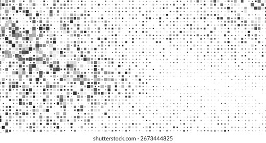Textura do gradiente de meio-tom do retângulo abstrato. Desaparecimento da arte pontual da polca