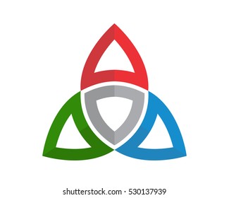 abstract rectangle image vector icon logo symbol