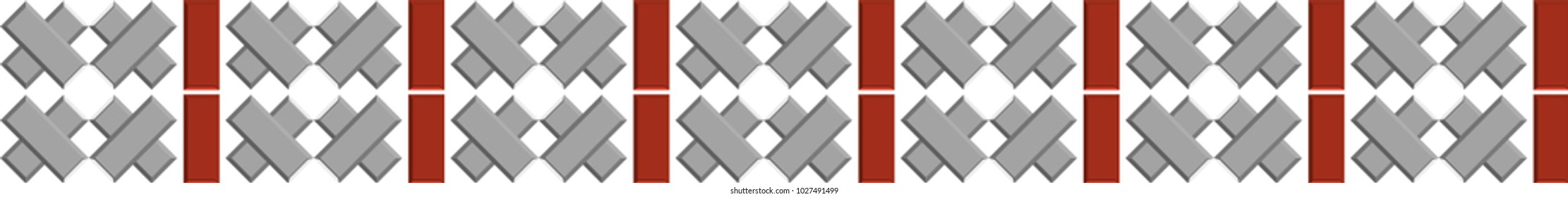 abstract rectangle and line shapes repetitive pattern. Banner or border design, minimal, modern and construction oriented