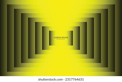 Abstract rectangle seamless pattern, yellow and dark color ripple effect, vector art illustration