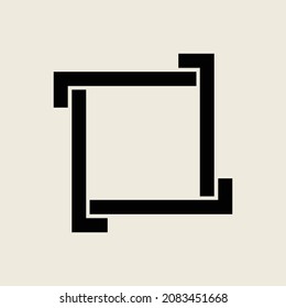 Abstract rectangle shape logo suitable for a logo design for your business