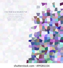 Abstract rectangle shaped tile mosaic background design