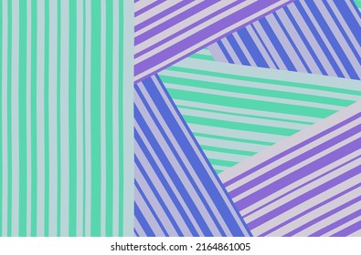 abstract rectangle with striped in green blue and violet background can be use for notebook cover product package design food and beverage label advertisement poster website banner vector eps.