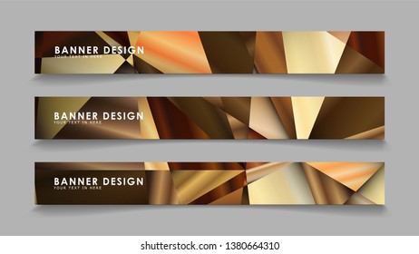 Abstract rectangle vector banners with luxury geometric gradient backgrounds . design templates. future Poster template design