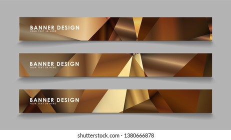 Abstract rectangle vector banners with luxury geometric gradient backgrounds . design templates. future Poster template design
