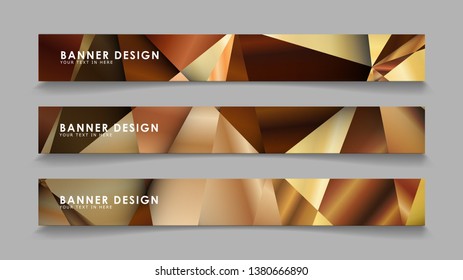 Abstract rectangle vector banners with luxury geometric gradient backgrounds . design templates. future Poster template design