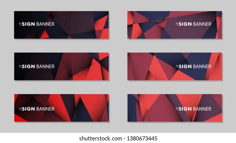 Red Abstract Corporate Business Banner Template Stock Vector (Royalty ...