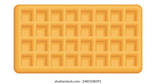 Abstract rectangle waffle pattern isolated graphic illustration. 