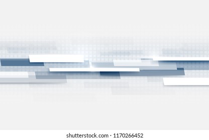 Abstract rectangles geometric motion technology digital hi tech concept background