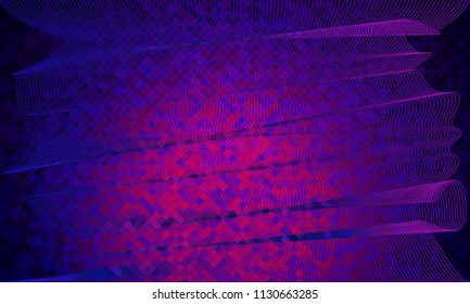 Abstract rectangles and lines background dark. Vector illustration.