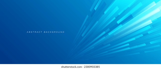 Abstract rectangles motion on blue background. Modern geometric diagonal lines graphic design. Technology futuristic concept. Suit for cover, poster, banner, brochure, presentation, website, flyer