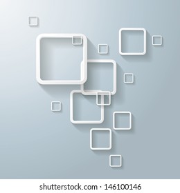 Abstract rectangleson the grey background. Eps 10 vector file.