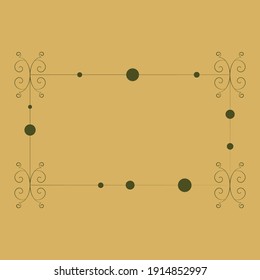An abstract rectangular frame shape background image.