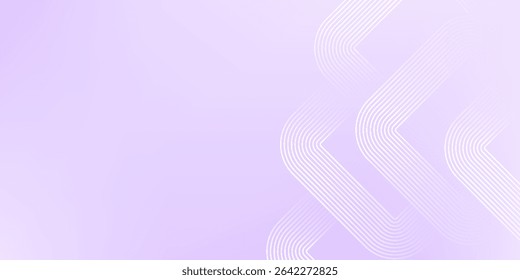 Abstract rectangular lines on pastel purple background. Modern geometric lines design.