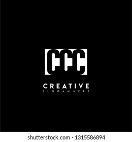 abstract rectangular square CCC logo letters design concept