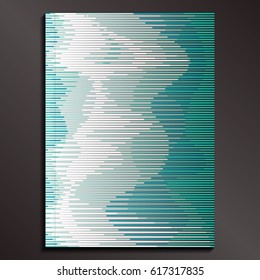 Abstract rectangular stripes book cover for web template, magazine, brochure design, catalog, poster, report, advertise publication.