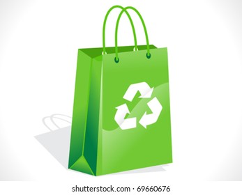 abstract recycle bag vector illustration