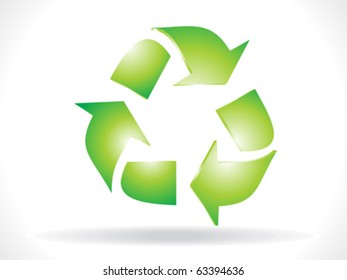 abstract recycle icon vector illustration