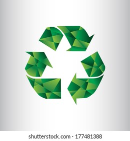 Abstract Recycle Sign Vector Illustration
