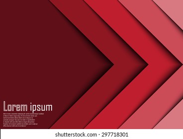 Abstract Red 3d Arrows Background. Eps 10. Vector Illustration