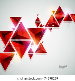 abstract red 3D background