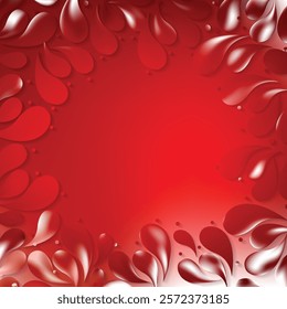 Abstract Red Arc Drop Background Design