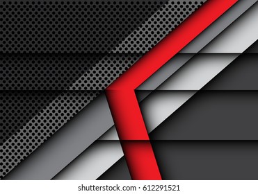 Abstract red arrow design modern background vector illustration.