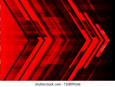 Abstract red arrow design modern technology futuristic background vector illustration.