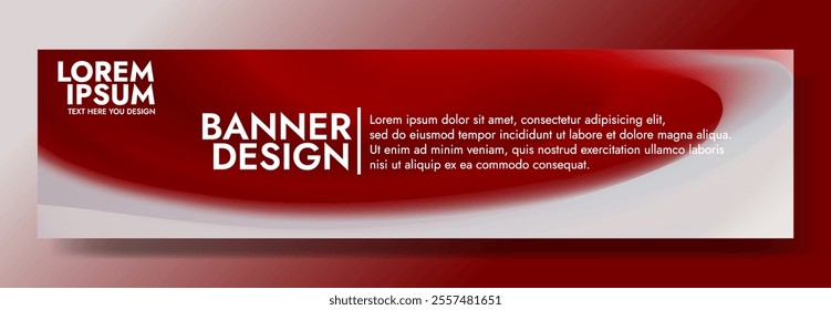 Abstract Red Backgrond Template, Modern Website Header