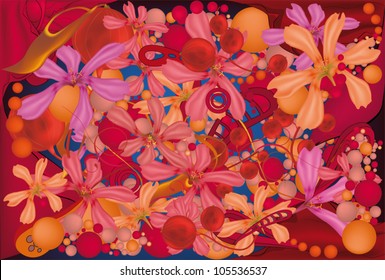 Abstract red background