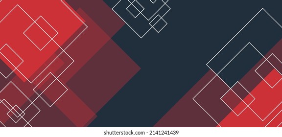 Abstract red background. Red Banner design