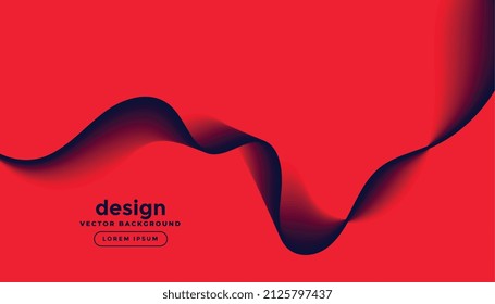 abstract red background with black duotone wave effect