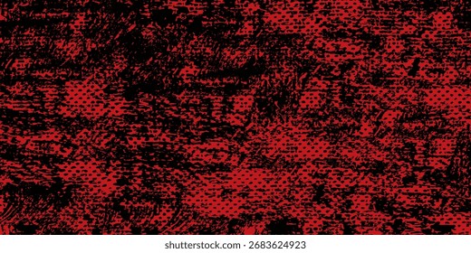 Fondo rojo abstracto con la textura negra del fondo del grunge en moderno