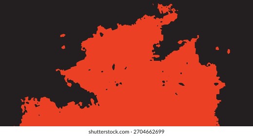 abstrakter roter Hintergrund mit schwarzer farbiger Hintergrundtextur in modernem Kunstdesign-Layout.