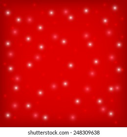 abstract red background with bokeh and lens flare pattern (vector)