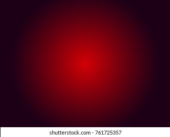 abstract red background  with bright center spotlight and black vignette border frame. Vector illustration eps 10.