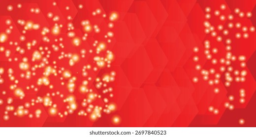 Fondo rojo Abstractas con líneas ardientes anillos de luz sobre fondo rojo