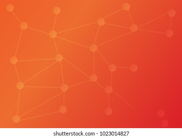 Abstract Red background , background can used for wallpaper or design , Hot tone , vector.
