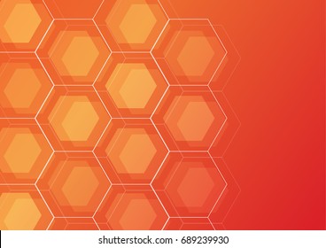 Abstract Red background , background can used for wallpaper or design , Hot tone , vector.
