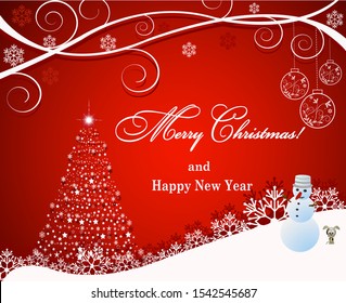 Abstract Red Background for Christmas