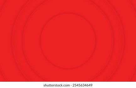 Abstract red background with circle lines. Digital future technology concept. vector illustration.